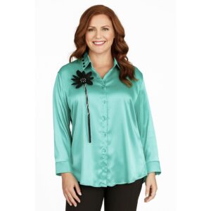 Mint Green Floral Shirt