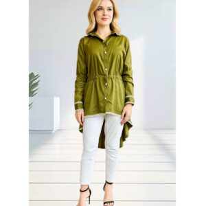 Grace Olive High Low Shirt