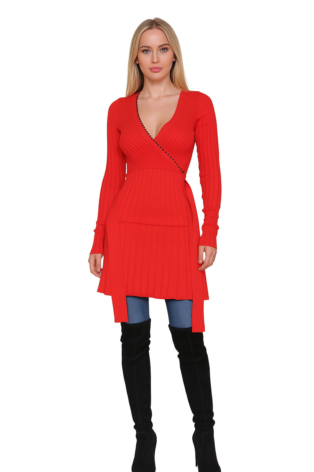Scarlet Embrace Sweater - Image 5