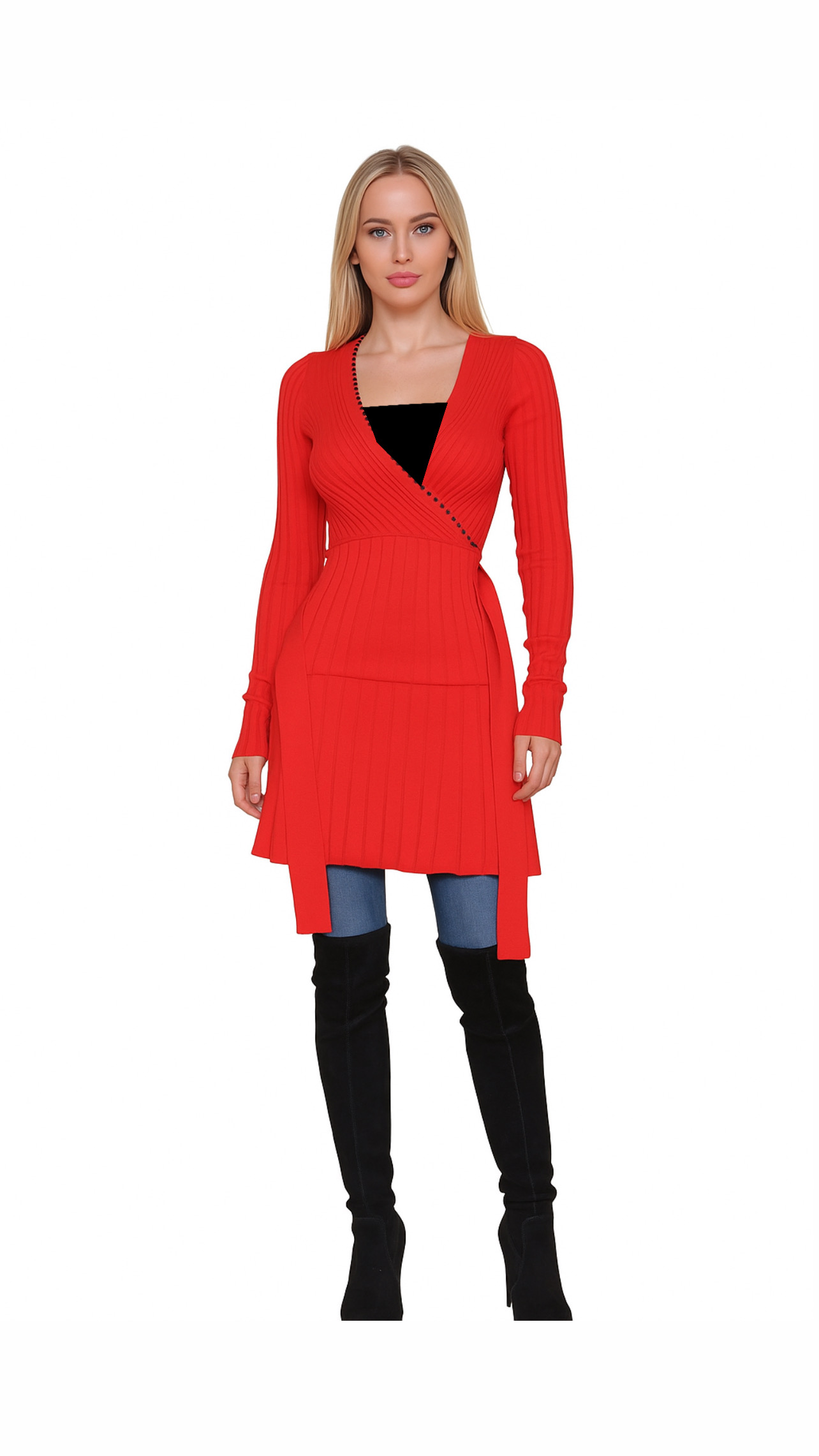 Scarlet Embrace Sweater - Image 2